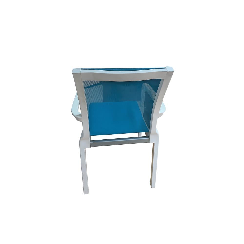 Brezza 2528 Royal Fileli Koltuk Beyaz/Turkuaz küçük görsel