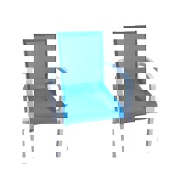 Brezza 2528 Royal Fileli Koltuk Beyaz/Turkuaz küçük görsel