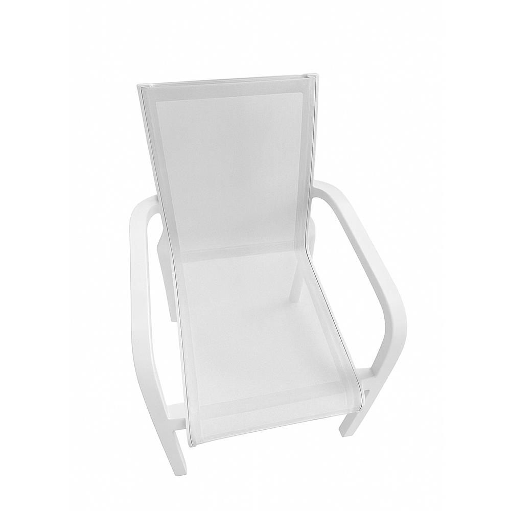 Brezza 2528 Royal Fileli Koltuk Beyaz küçük görsel