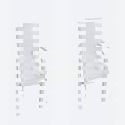 Brezza 2528 Royal Fileli Koltuk Beyaz küçük görsel