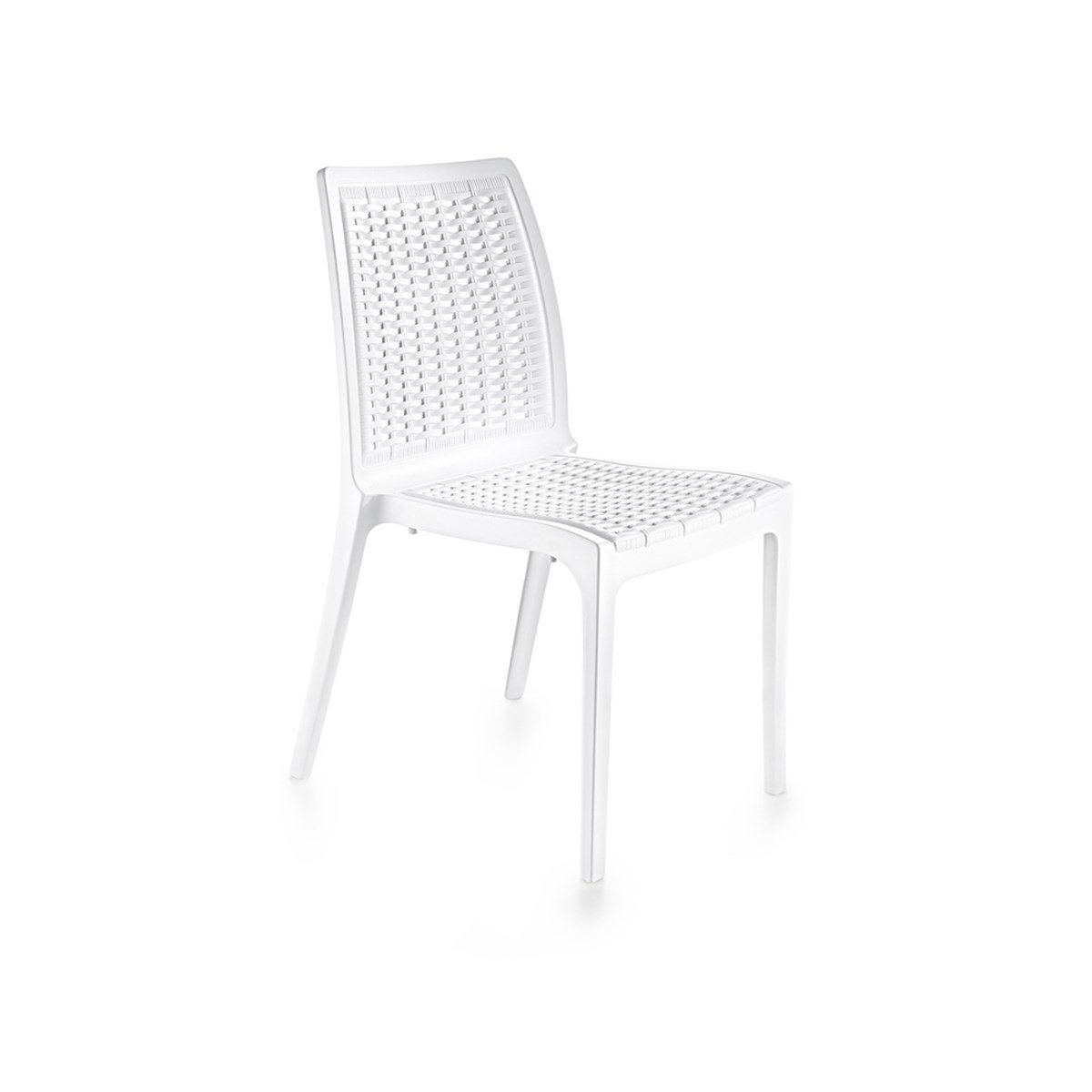 Brezza 2523 Rattan Sandalye Beyaz görseli