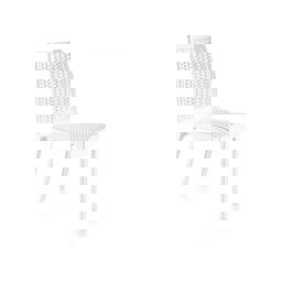 Brezza 2523 Rattan Sandalye Beyaz küçük görsel