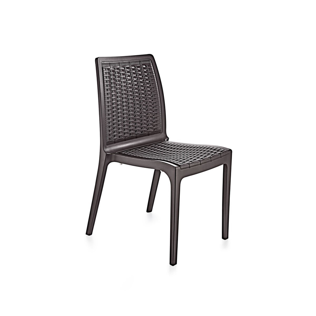 Brezza 2523 Rattan Sandalye Koyu Kahve görseli