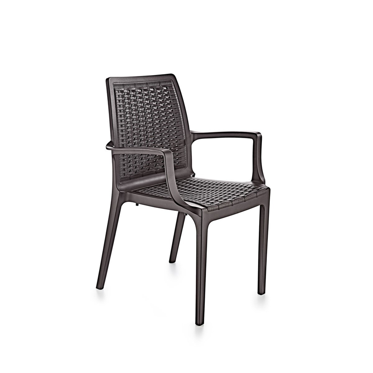 Brezza 2524 Rattan Koltuk Koyu Kahve görseli