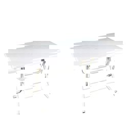 Brezza 2577 Dikdörtgen Katlanir Masa 70x120x72 Cm Beyaz küçük görsel