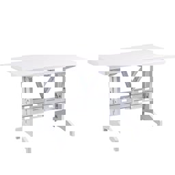 Brezza 2575 Dikdörtgen Masa 70x120x72 Cm Beyaz küçük görsel