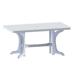 Brezza 2585 Dikdörtgen Masa 90x150x72 Cm Beyaz küçük görsel