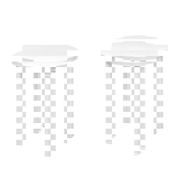 Brezza 2550 Yuvarlak Masa Ø90 Cm Beyaz küçük görsel