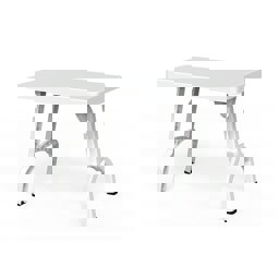 Brezza 2591 Mini Katlanır Masa 72x48x57 Cm Beyaz küçük görsel