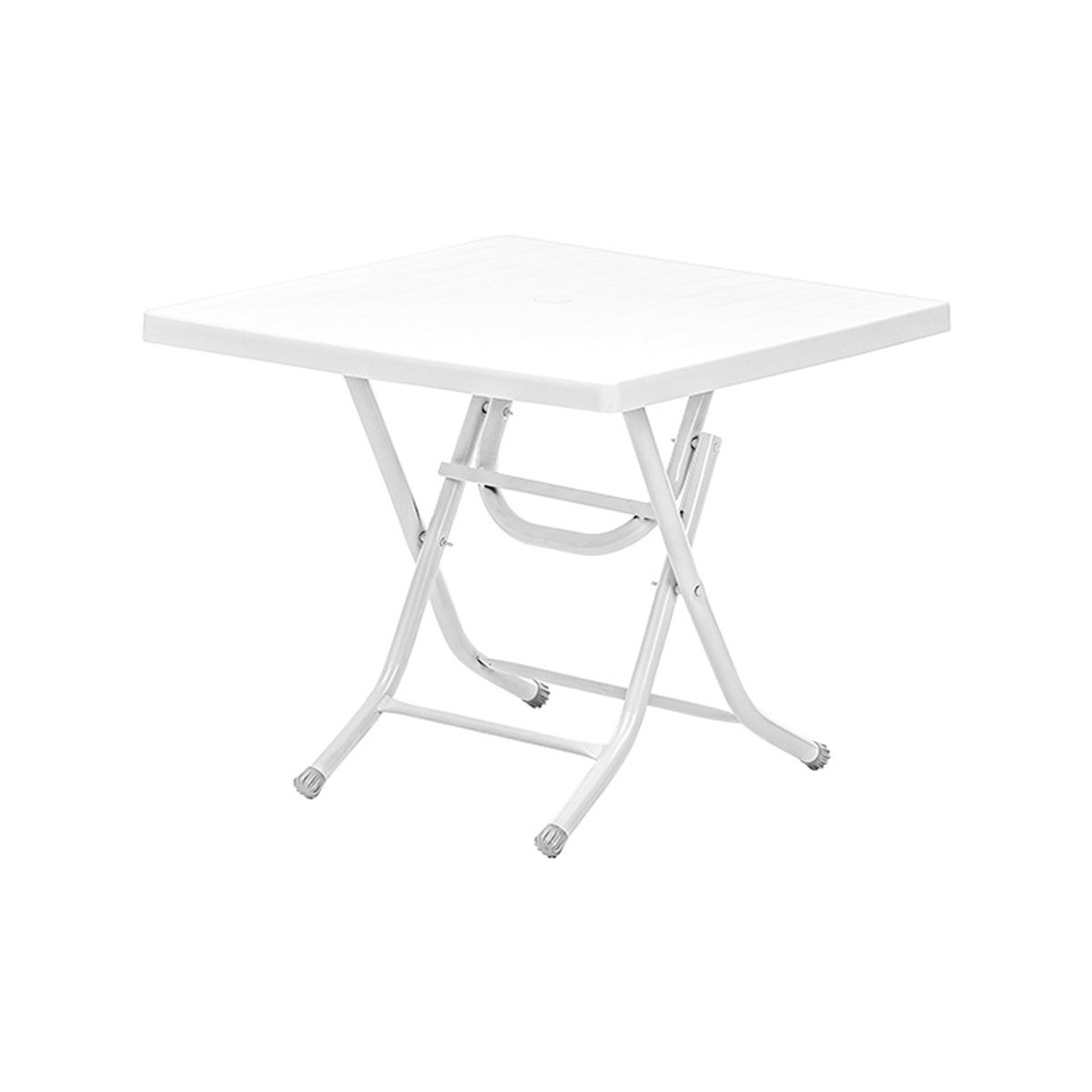 Brezza 2572 Kare Katlanır Masa 80x80x69 Cm Beyaz görseli