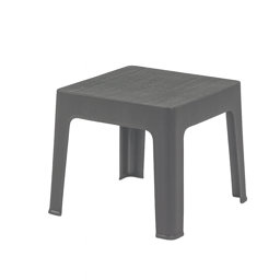 Brezza 2594 Ahşap Desen Sehpa 45*45 Cm Antrasit küçük görsel