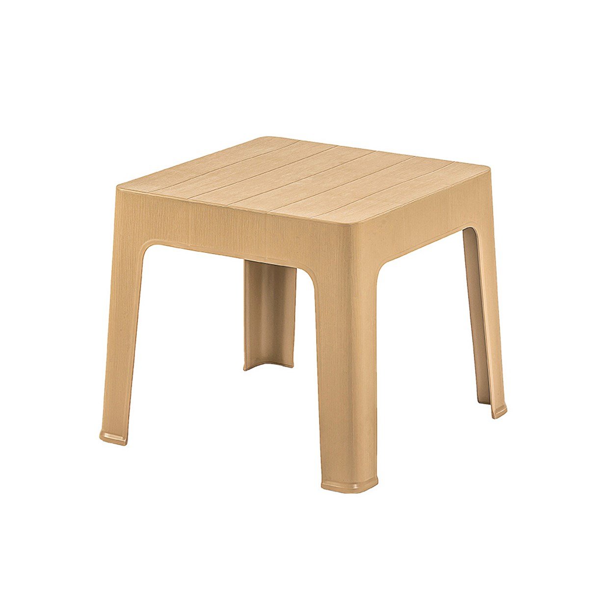 Brezza 2594 Ahşap Desen Sehpa 45x45x41 Cm Çöl Beji görseli