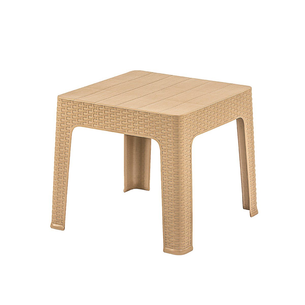 Brezza 2593 Rattan Sehpa 45x45x41 Cm Çöl Beji görseli