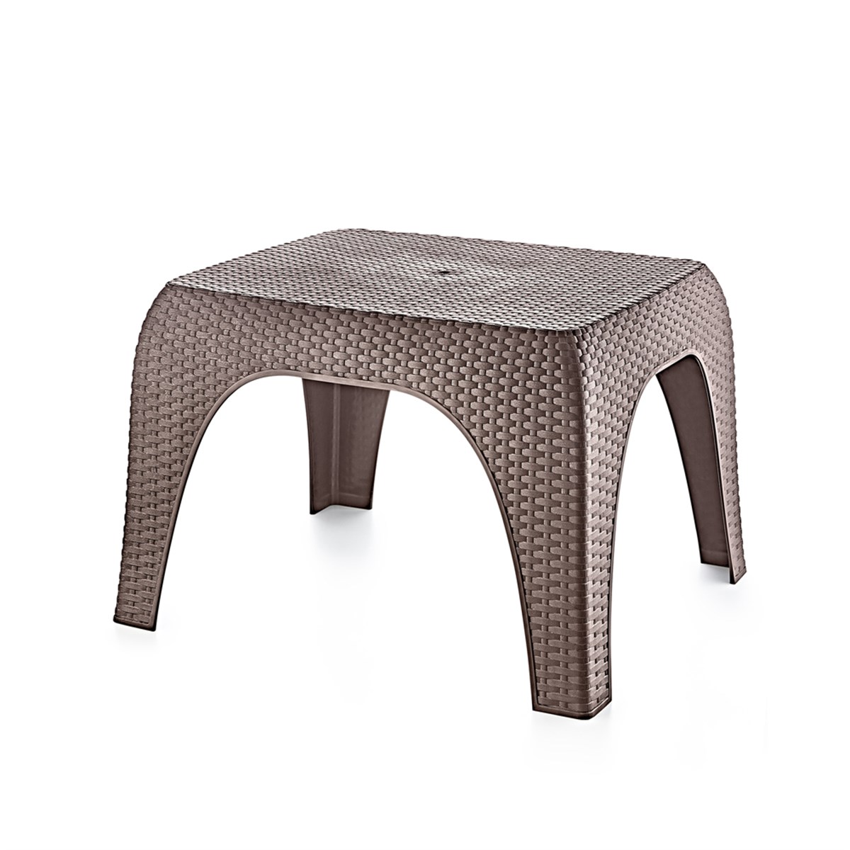 Brezza 2590 Hasır Sehpa 43x52x60 Cm Koyu Kahve görseli