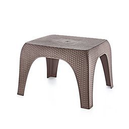 Brezza 2590 Hasır Sehpa 43x52x60 Cm Koyu Kahve küçük görsel