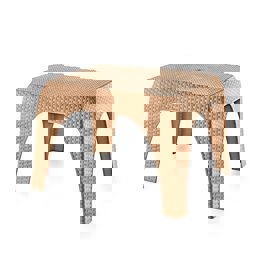 Brezza 2590 Hasır Sehpa 43x52x60 Cm Çöl Beji küçük görsel