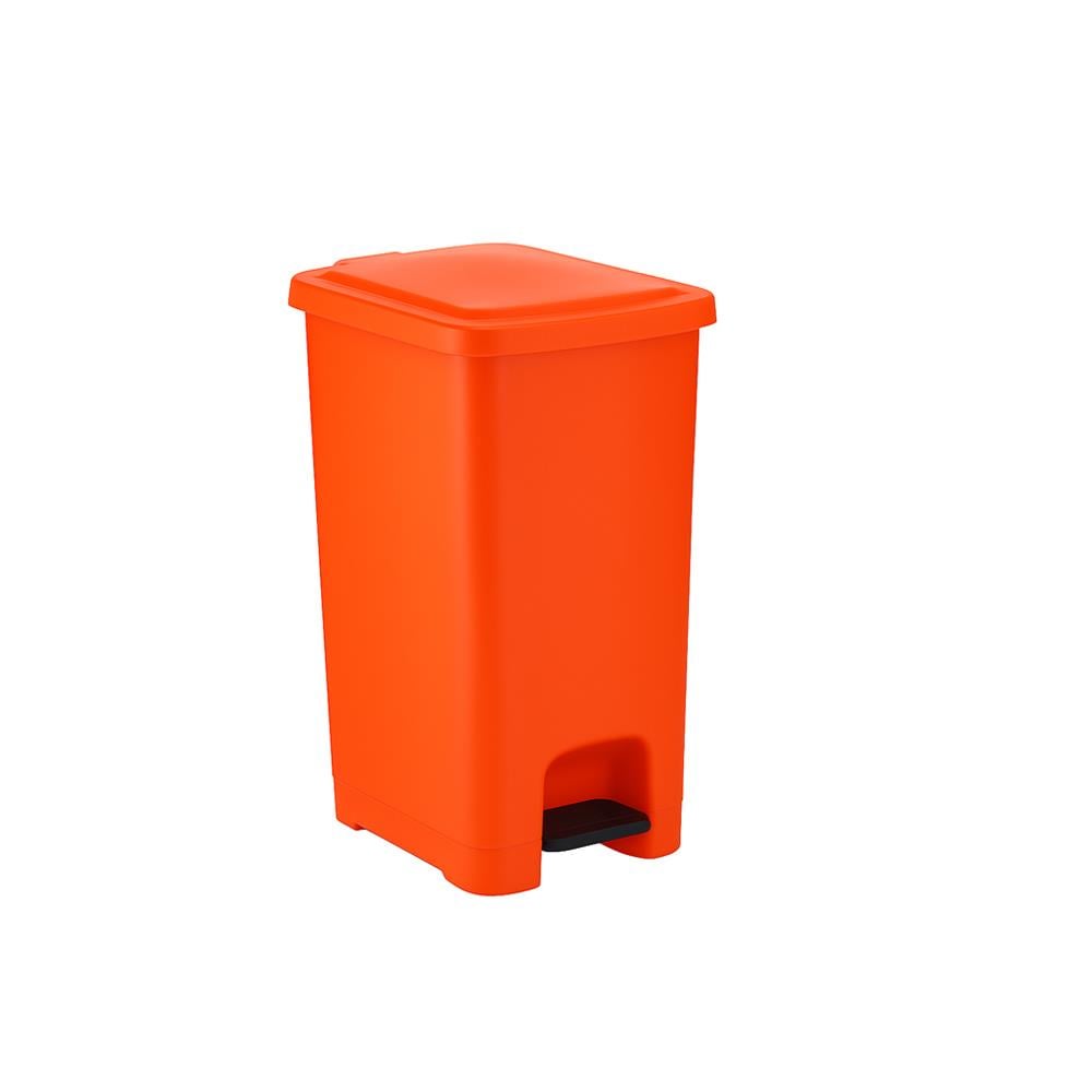 Şenyayla Slim Pedallı Çöp Kovası Turuncu 60 Lt 4284 görseli