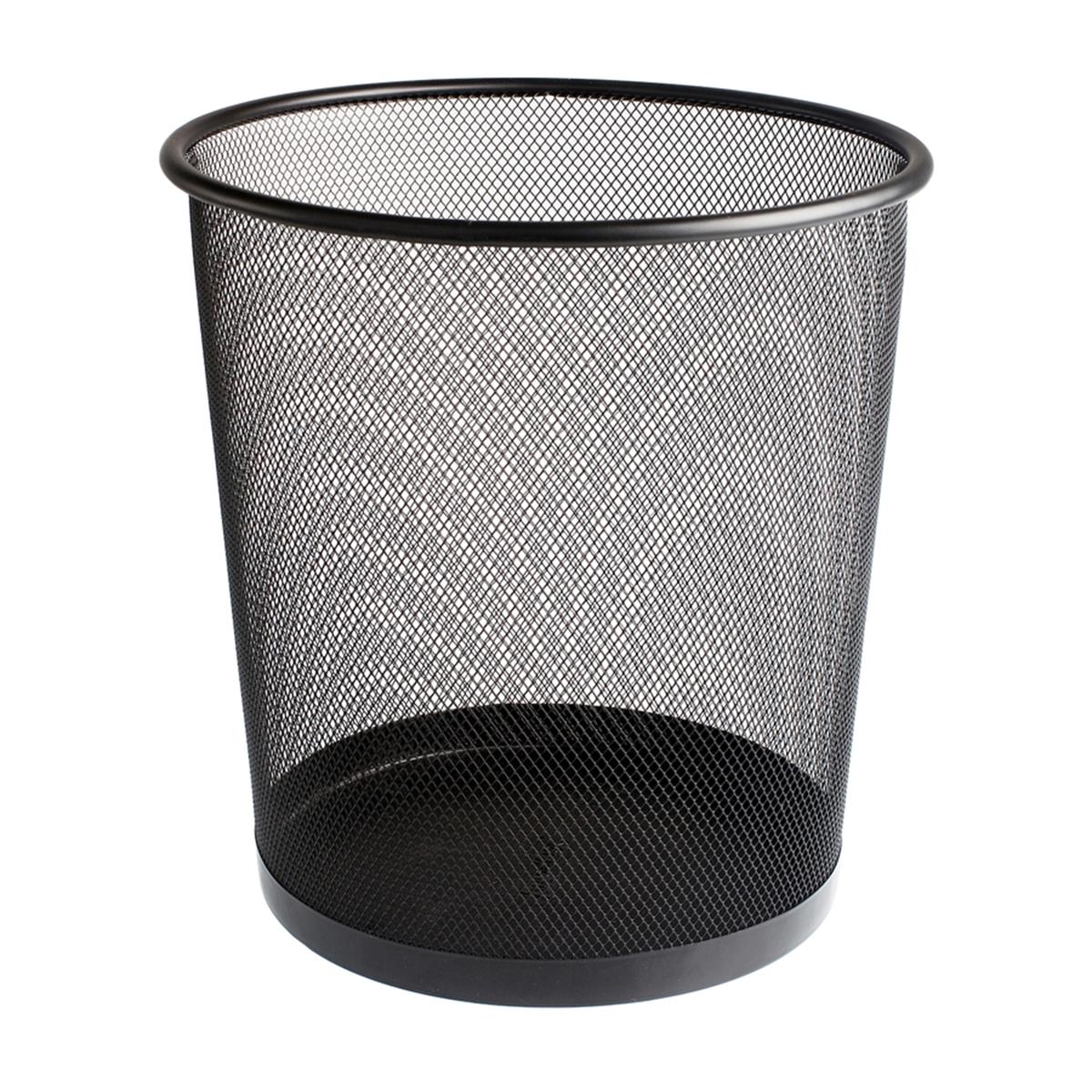 Bigpoint Metal Perfore Çöp Kovası Büyük Siyah görseli