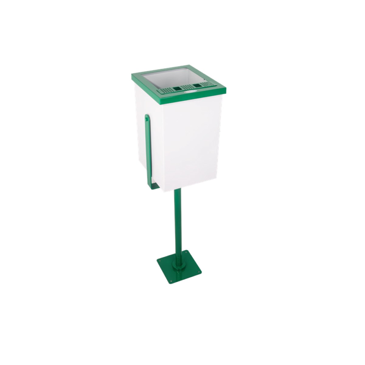 Maxiflow Kare Ayaklı Bahçe Tipi Çöp Kovası Yeşil 29715 görseli