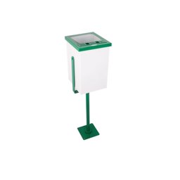 Maxiflow Kare Ayaklı Bahçe Tipi Çöp Kovası Yeşil 29715 küçük görsel