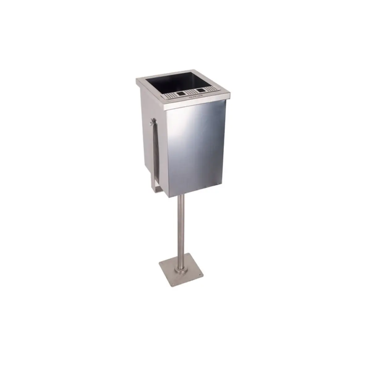 Maxiflow Kare Ayaklı Bahçe Tipi Çöp Kovası Ss430 29714 görseli