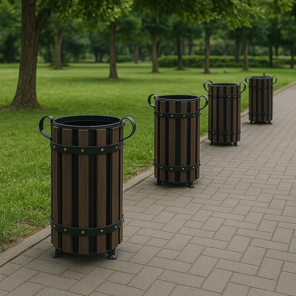 Maxiflow Yuvarlak Ağaç Tipi Çöp Kovası 34410 küçük görsel