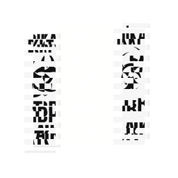 Dikkat Tibbi Atık Sticker Yapışkanlı Etiket 85X275 Mm küçük görsel