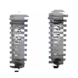 40 Lt Çöp Kovası Pedallı Maske ve Eldiven Atık Sha-1240 küçük görsel