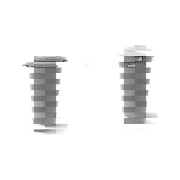 A Form 50 Lt Kapaklı Endüstriyel Çöp Kovası Gri Ck-50 101 küçük görsel