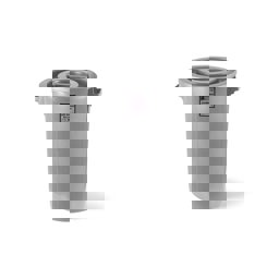 A Form 90 Lt Kapaklı Jumbo Sanayi Tipi Çöp Kovası Gri Jck 101 küçük görsel