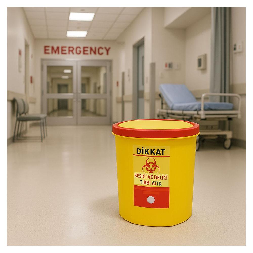 Nemkar Tıbbi Atık Kova TAK-3210 10 Lt küçük görsel