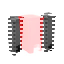 Şenyayla Slim Pedallı Çöp Kovası Kırmızı 60 Lt 4284 küçük görsel