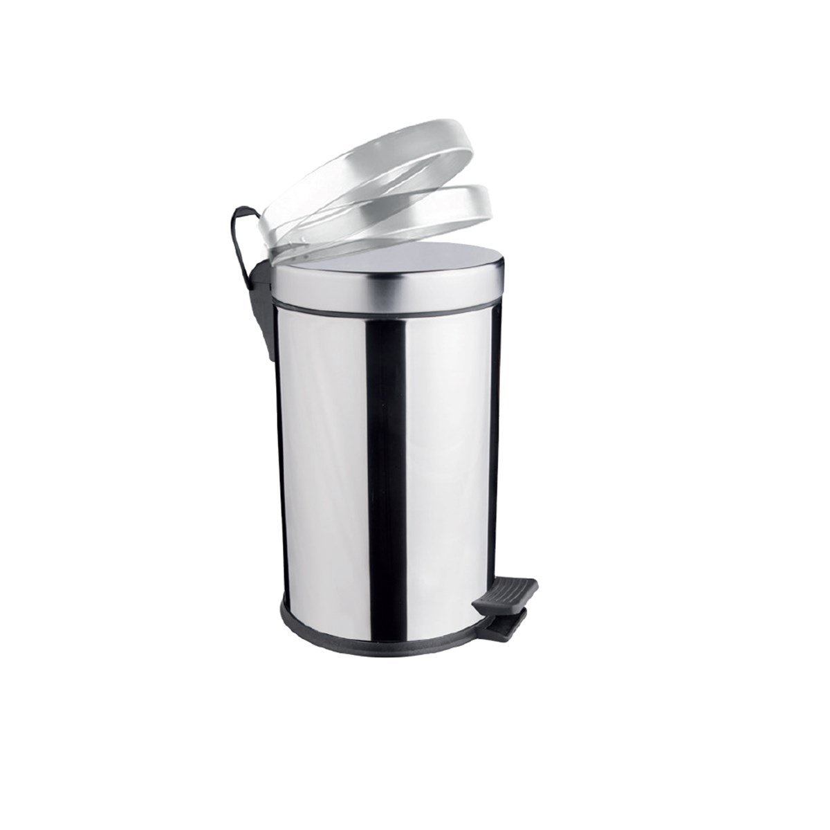 Maxiflow Pedallı Amortisörlü Kapak Çöp Kovası 20 Lt Ss430 21355 görseli