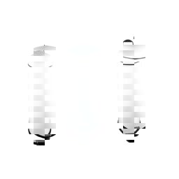 Maxiflow Pedallı Bombe Kapak Çöp Kovası Boyalı Beyaz 8 Lt 30826 küçük görsel