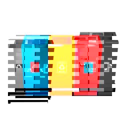 Maxiflow Geri Dünüşüm Atık Kovası Zarf Kapak 3'Lü Boyalı 23433 küçük görsel