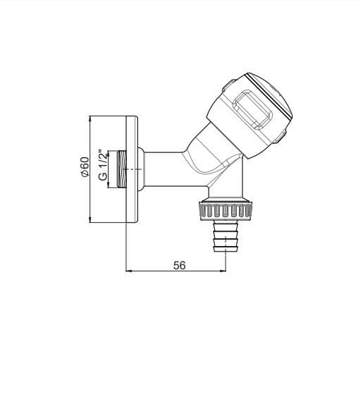 GPD Rios Çamaşır Musluk Krom Cms30 küçük görsel
