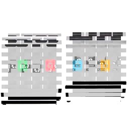 Maxiflow Geri Dünüşüm Atık Kovası Zarf Kapak 4'Lü Ss430 23442 küçük görsel