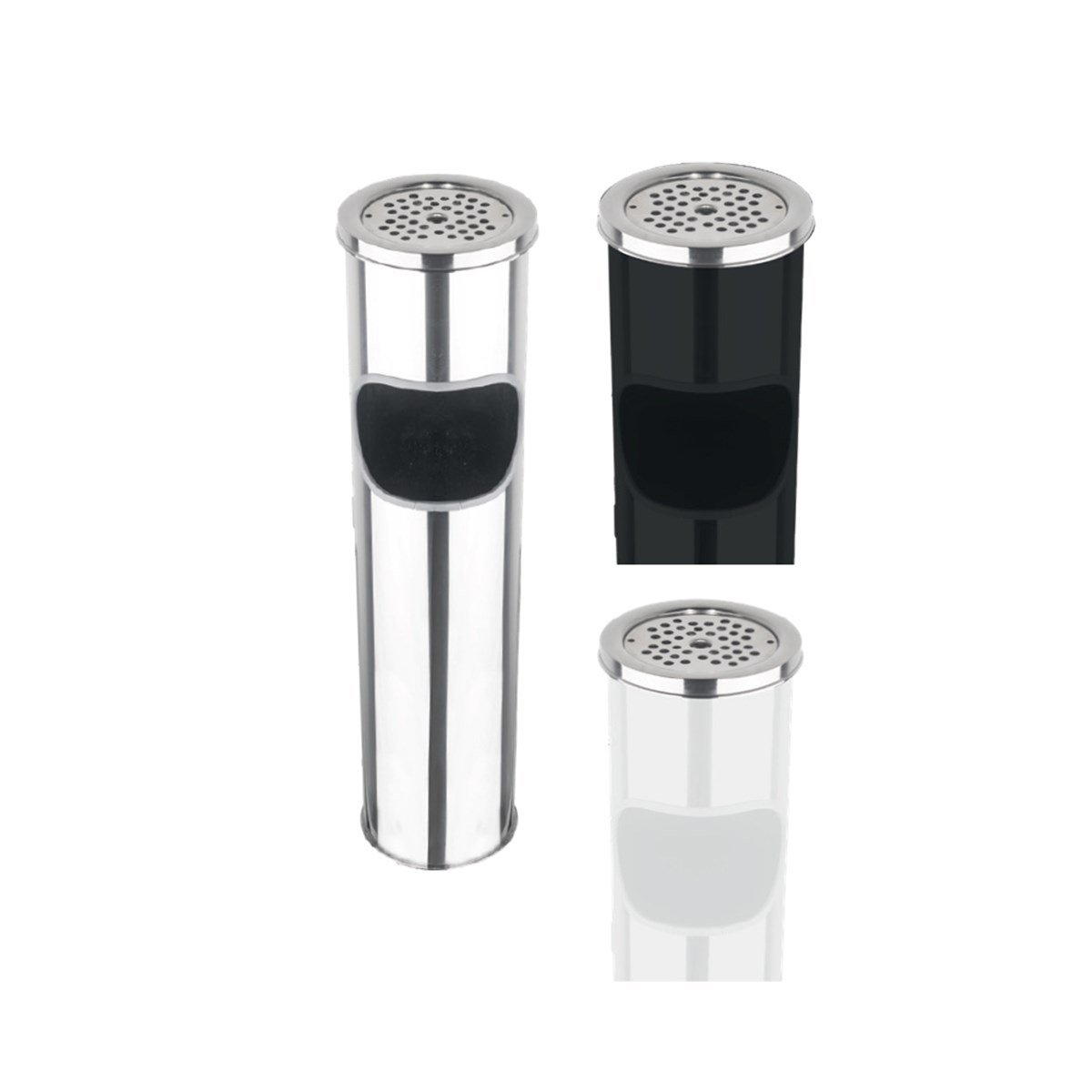 Maxiflow Lüks Mini Izgaralı Kolon Küllük Beyaz 29736 görseli