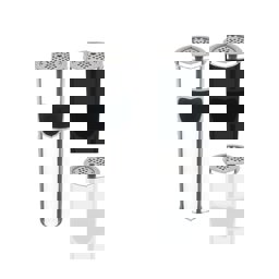 Maxiflow Lüks Mini Izgaralı Kolon Küllük Beyaz 29736 küçük görsel