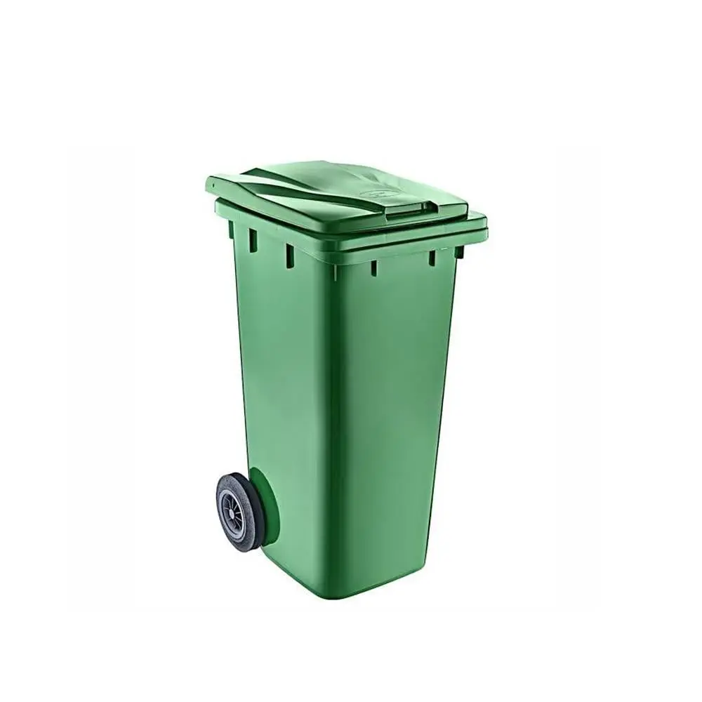 120 Lt Tekerlekli Çöp Konteyner Yeşil CTK-3002 görseli