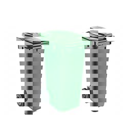 120 Lt Tekerlekli Çöp Konteyner Yeşil CTK-3002 küçük görsel