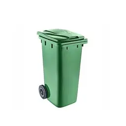 120 Lt Tekerlekli Çöp Konteyner Yeşil CTK-3002 küçük görsel
