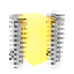 Şenyayla 240 Lt Tekerlekli Çöp Konteyneri Sarı 6510 küçük görsel