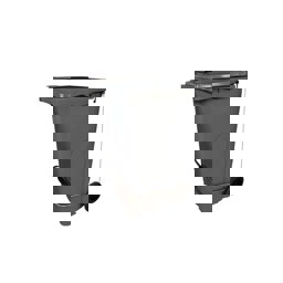 240 Lt Tekerlekli Çöp Konteyner Pedallı Gri Ctk-3008 küçük görsel