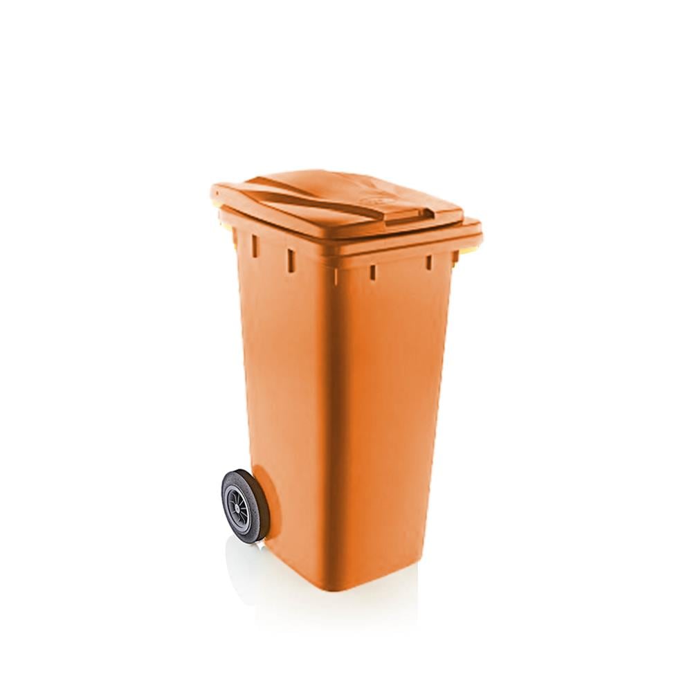 Şenyayla 120 Lt Tekerlekli Çöp Konteyneri Turuncu 6505 görseli
