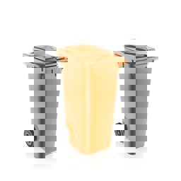 Şenyayla 120 Lt Tekerlekli Çöp Konteyneri Turuncu 6505 küçük görsel