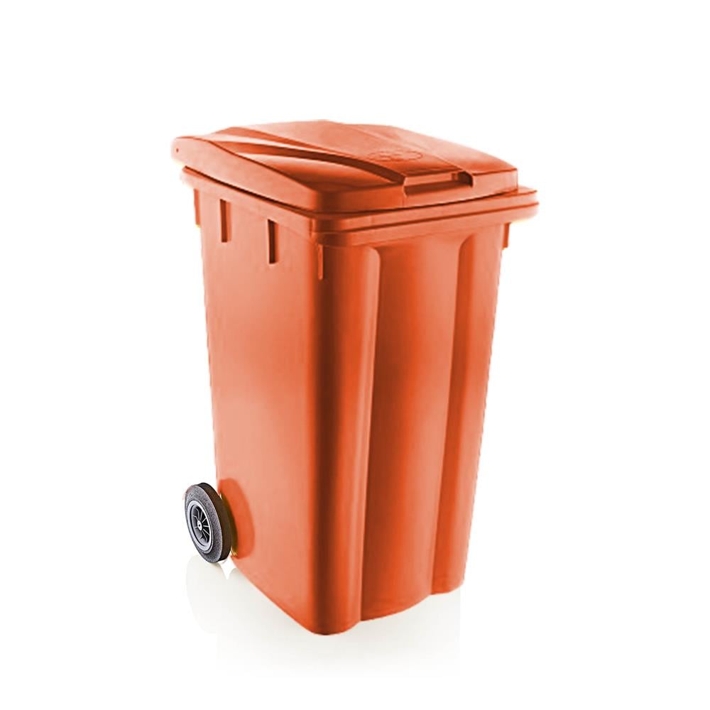 Şenyayla 240 Lt Tekerlekli Çöp Konteyneri Turuncu 6510 görseli