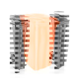 Şenyayla 240 Lt Tekerlekli Çöp Konteyneri Turuncu 6510 küçük görsel