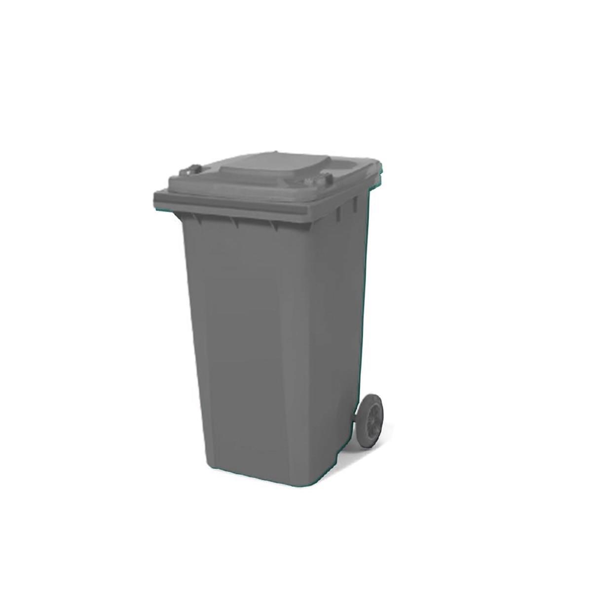240 Lt Tekerlekli Çöp Konteyner Gri Ctk-3004 görseli