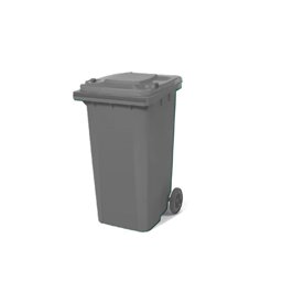 240 Lt Tekerlekli Çöp Konteyner Gri Ctk-3004 küçük görsel